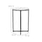 Flash Furniture Round White End Table with Matte Black Frame NAN-JH-1787ET-BK-GG - alternate 10
